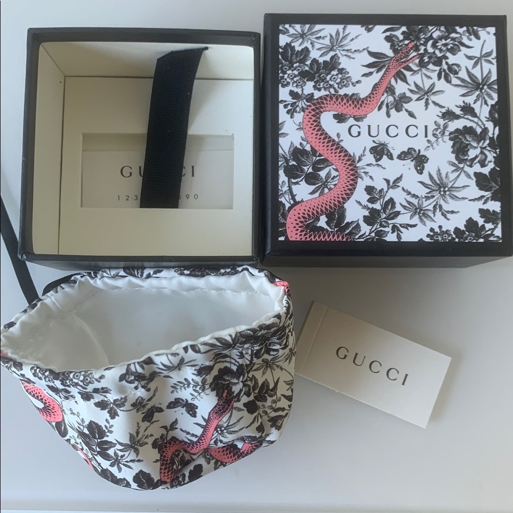 Gucci Floral and Snake Print Empty Box and Dust bag